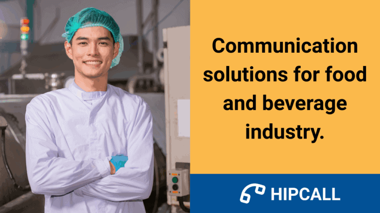 Communication solutions for food and beverage industry.