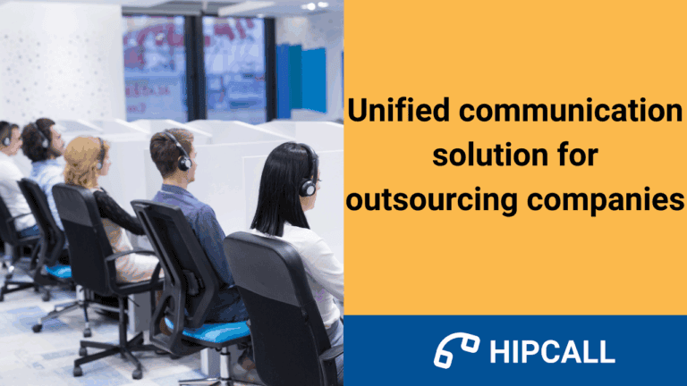 Unified communication solution for outsourcing companies
